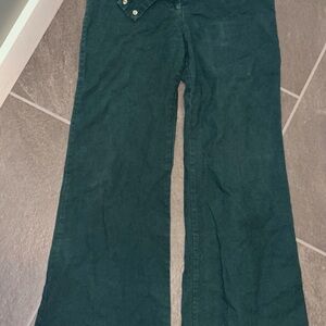 4/$20 Dark Green Wide-Leg Pants